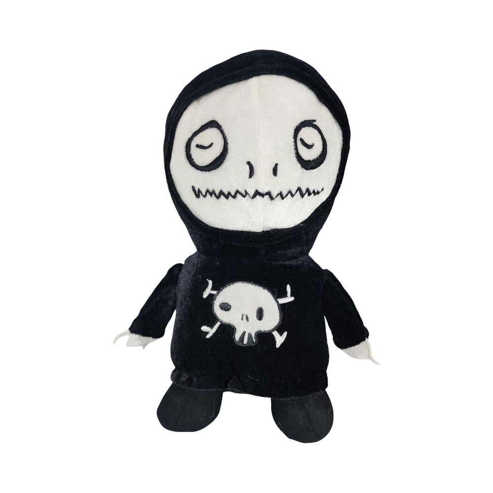 Fiesta Dr. Krinkles Stipple Plush Black White Skull Gothic 11.5" C13753 FP1215JI
